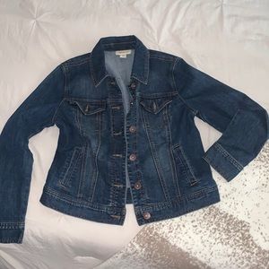 Style & Co denim stretch jean jacket size medium petite